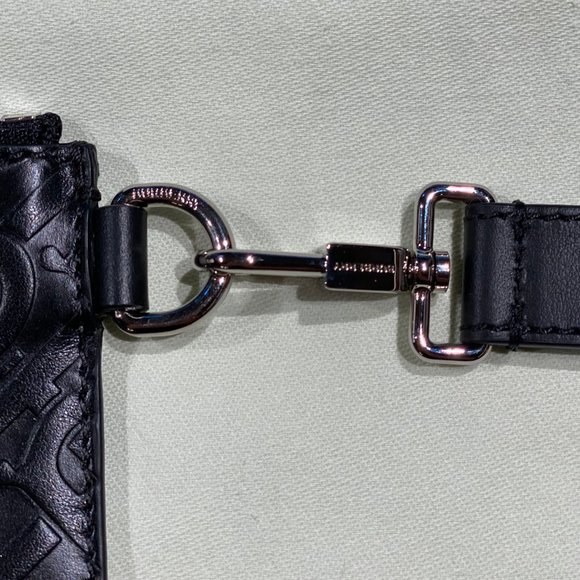 Burberry Monogram Leather Zip Pouch - Picture 4 of 5